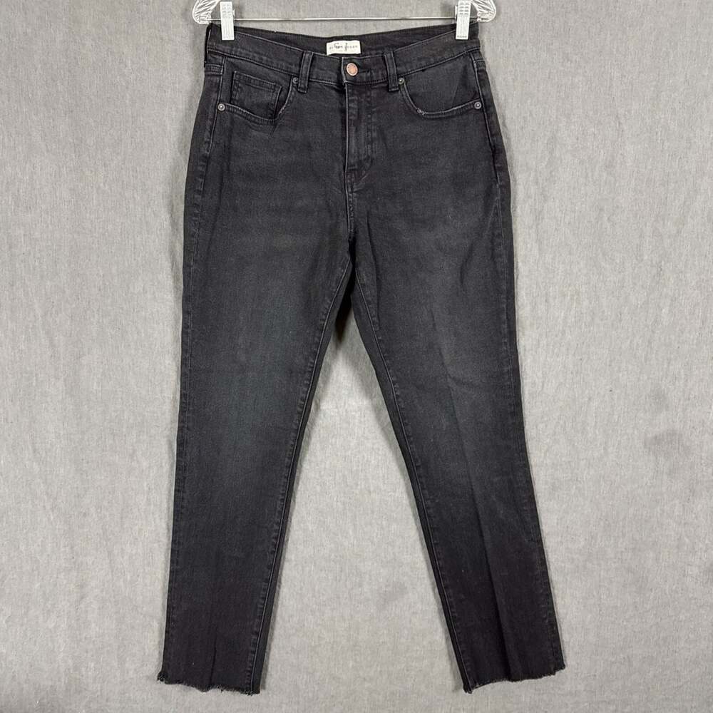 Oliver Logan Women's Size 28 Black Slow Denim Crosby Relaxed Taper Jeans